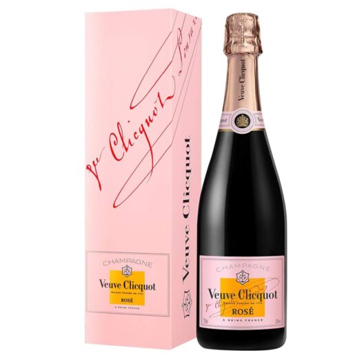 CHAMPAGNE VEUVE CLICQUOT BRUT ROSE CON ESTUCHE 750 ML