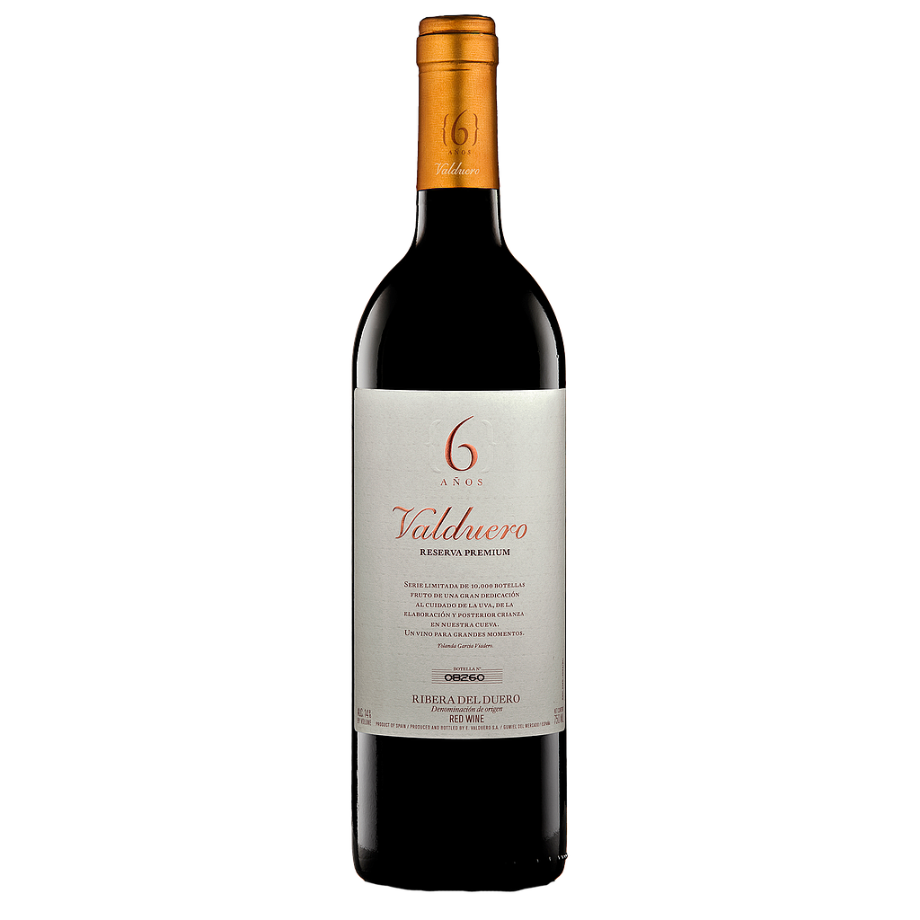 VINO VALDUERO RESERVA PREMIUM 6 AÑOS 2015 750 ML
