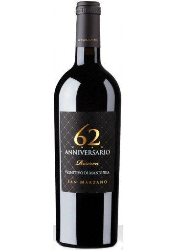 VINO SAN MARZANO ANNIVERSARIO 62 PRIMITIVO MANDURIA 2019 750 MLc