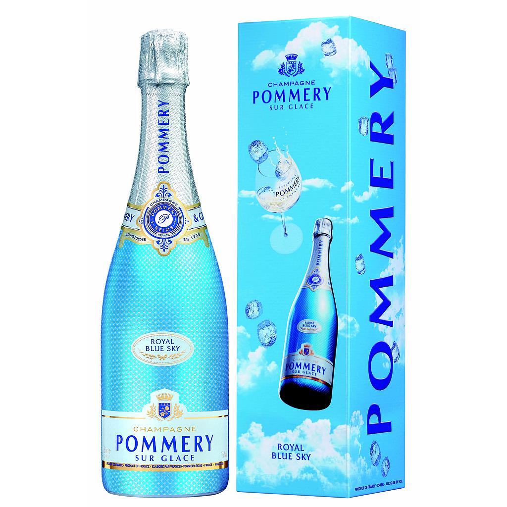 CHAMPAGNE POMMERY BLUE SKY CON ESTUCHE 750 ML