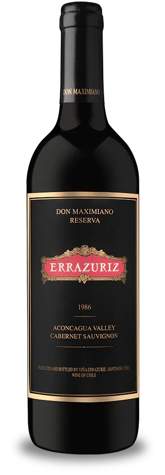 VINO ERRAZURIZ DON MAXIMIANO FOUNDER'S RESERVE 1986 750 ML