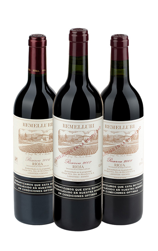 VINO REMELLURI PACK COLECCION 2 X 2006, 2007, 2008