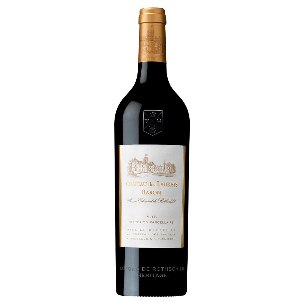 VINO CHATEAU DES LAURETS BARON SELECTION PARCELLAIRE 2016 750 ML