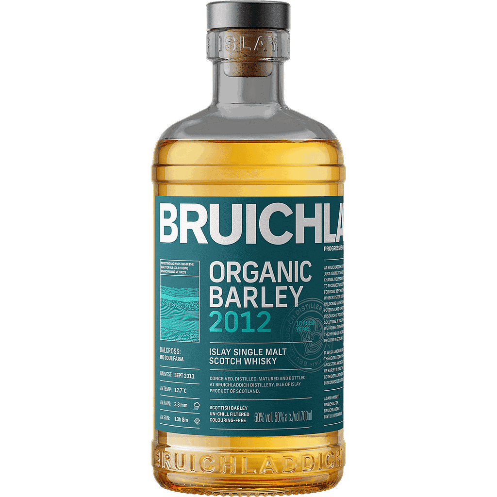 WHISKY BRUICHLADDICH ORGANIC BARLEY 10 AÑOS 700 ML