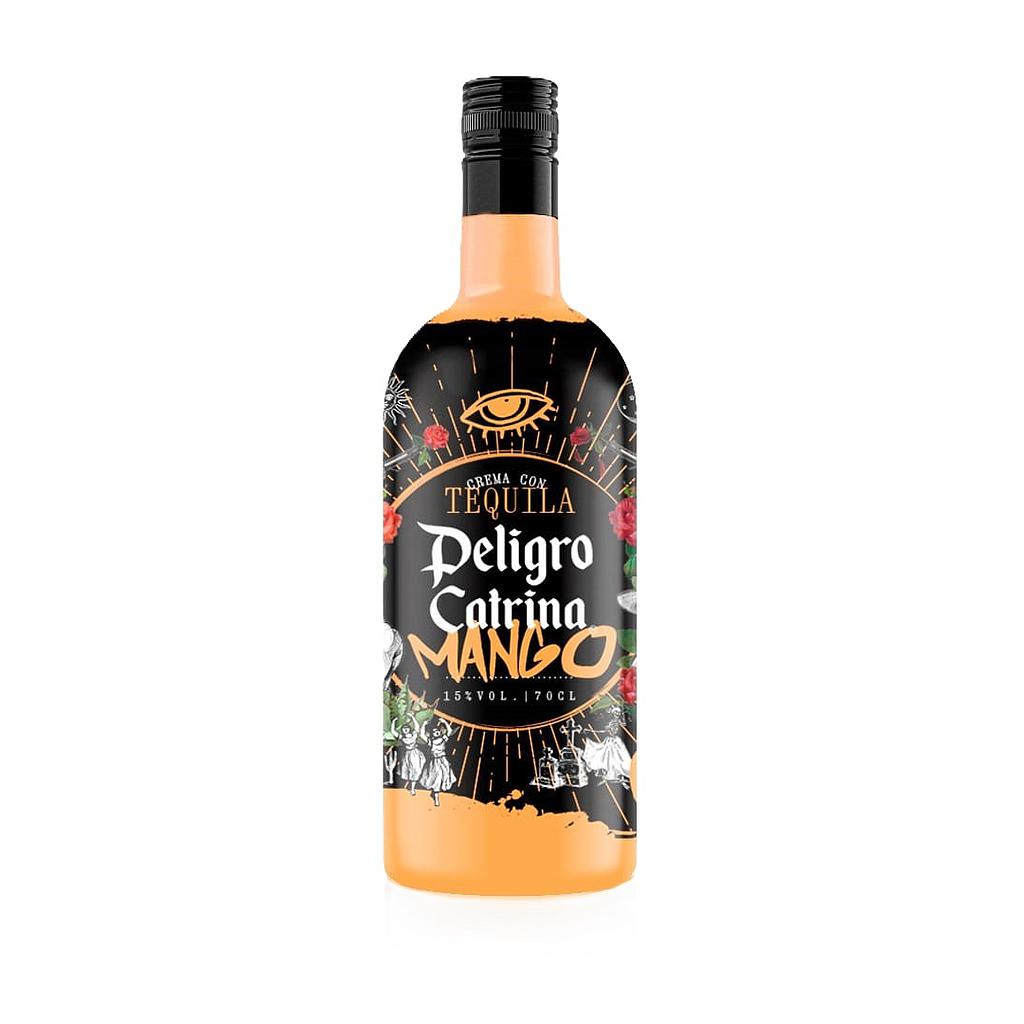 LICOR CREMA TEQUILA PELIGRO CATRINA MANGO 700 ML