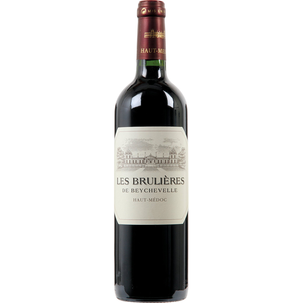 VINO BRULIERES DE BEYCHEVELLE HAUT MEDOC AOC ROUGE 2022 750 ML