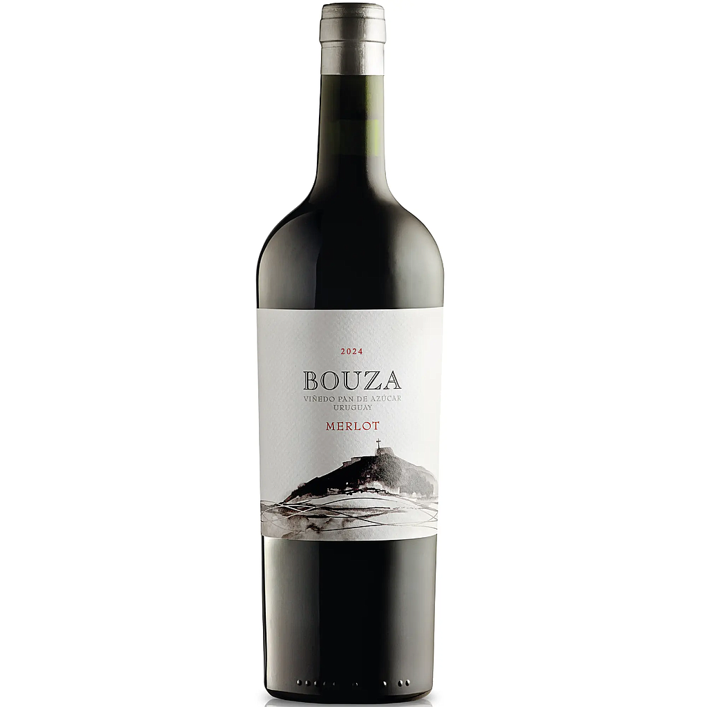 VINO BOUZA MERLOT PAN DE AZUCAR 2024 750 ML